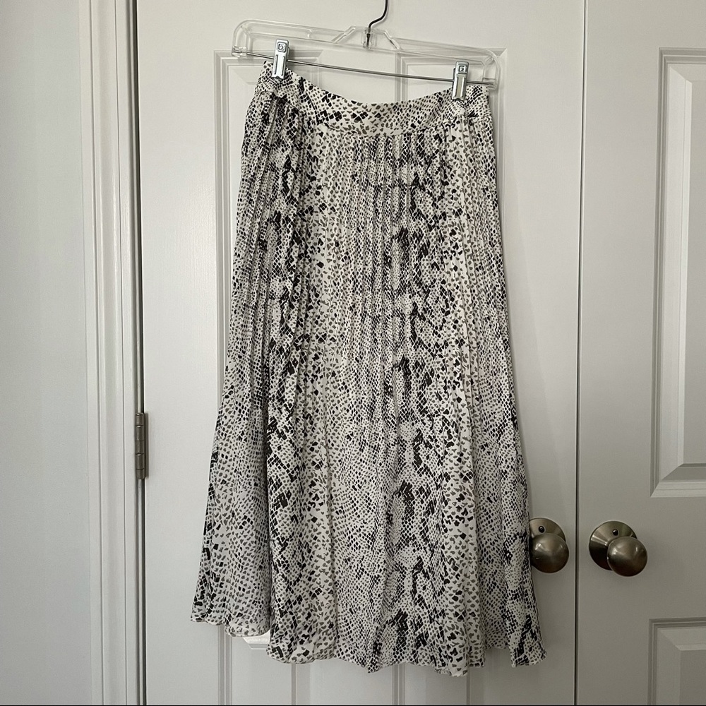 JCrew Midi snake print skirt